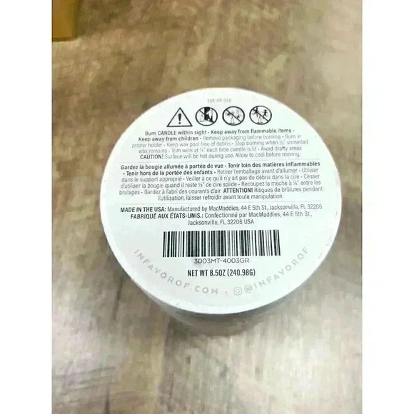 In Favor Of Hibernate Candle Cedar Patchouli Natural Scented 8.5oz USA Made NEW - Picture 5 of 7